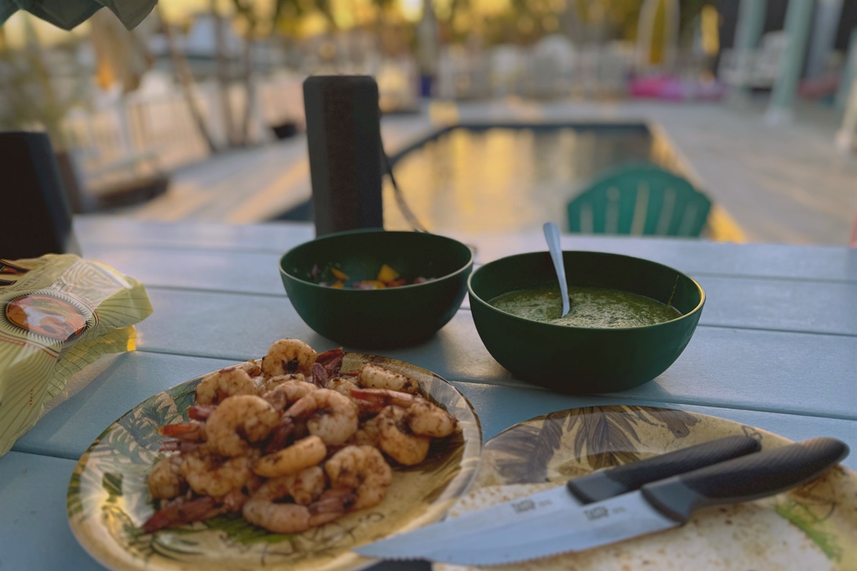 Poolside Shrimp Taco Night on the Blackstone 