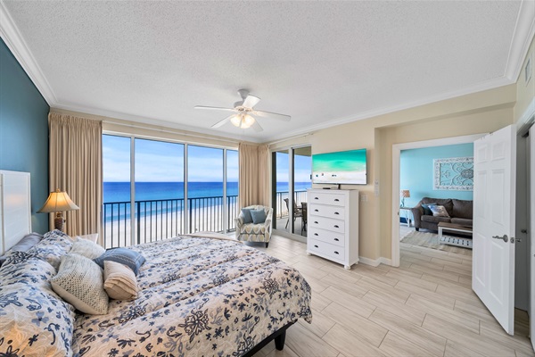 Main bedroom with balcony access.