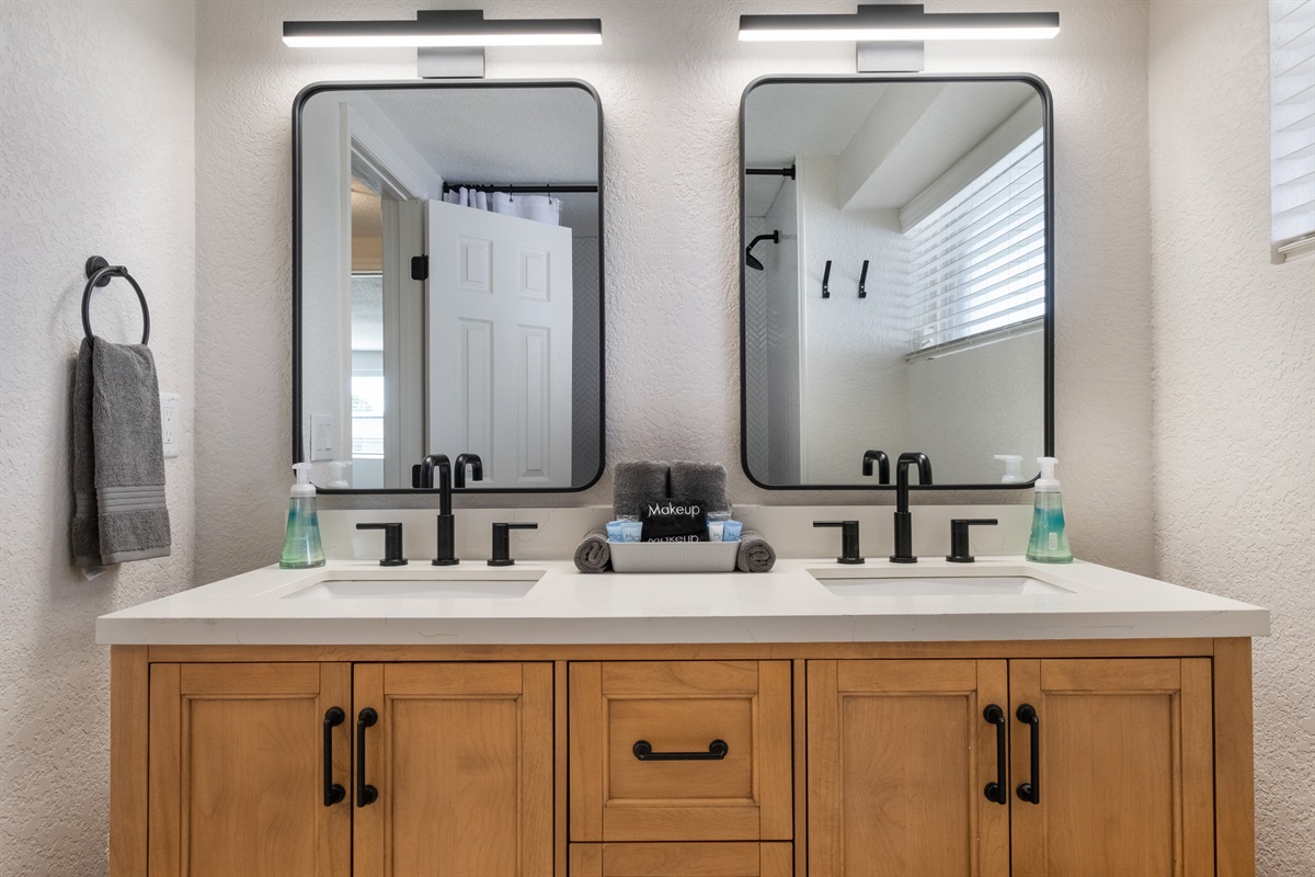 Dual modern vanity
