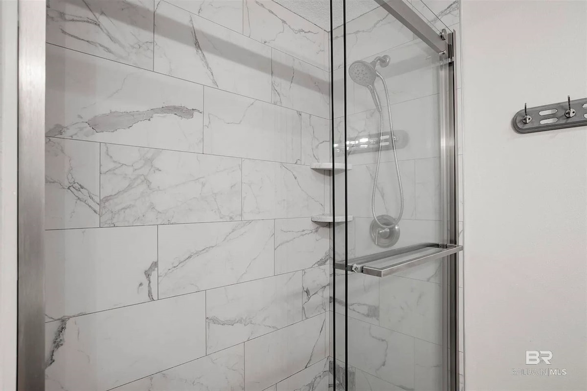 Primary bathroom walk in shower