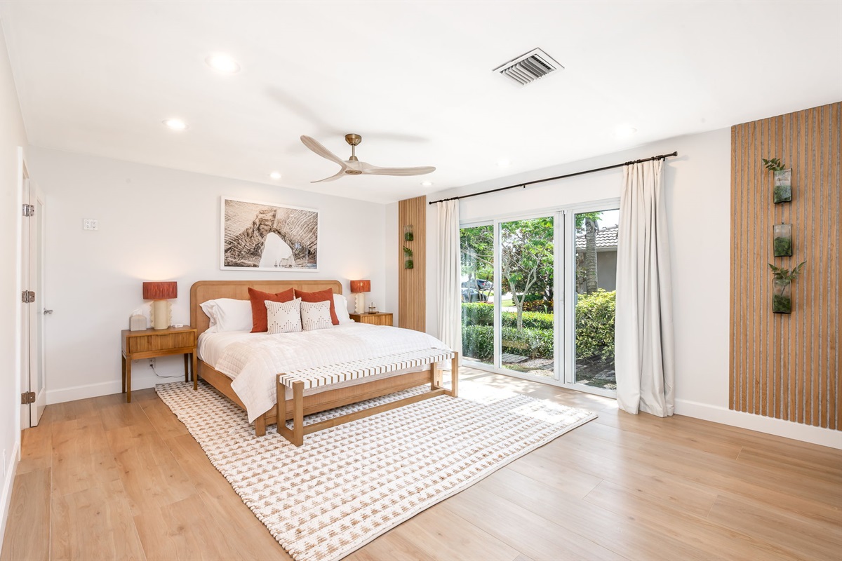 Spacious master suite designed for true rest and relaxation.