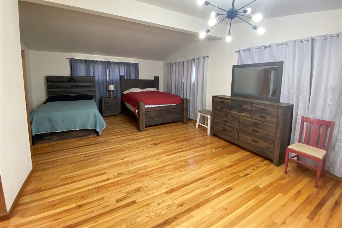 First Floor Open Living and Bedroom