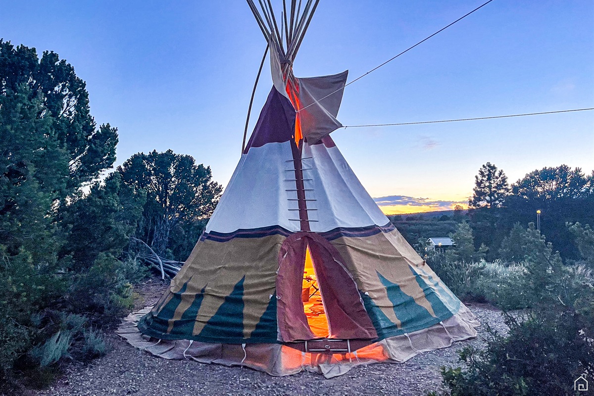 Tipi at Dusk 