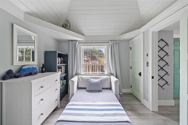 NAUTICAL BEDROOM  pullout loveseat for children - not a full size sleeper sofa (slightly smaller than a twin bed)