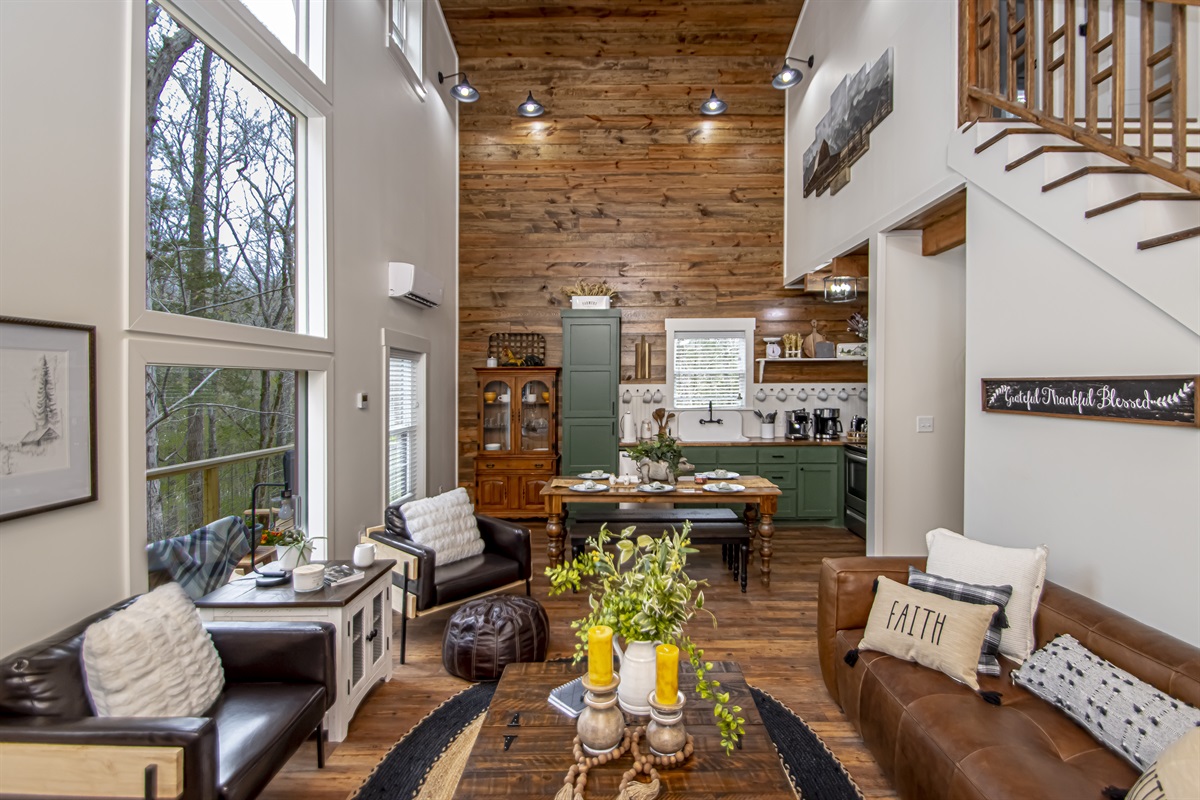 Living Room looking from Fireplace