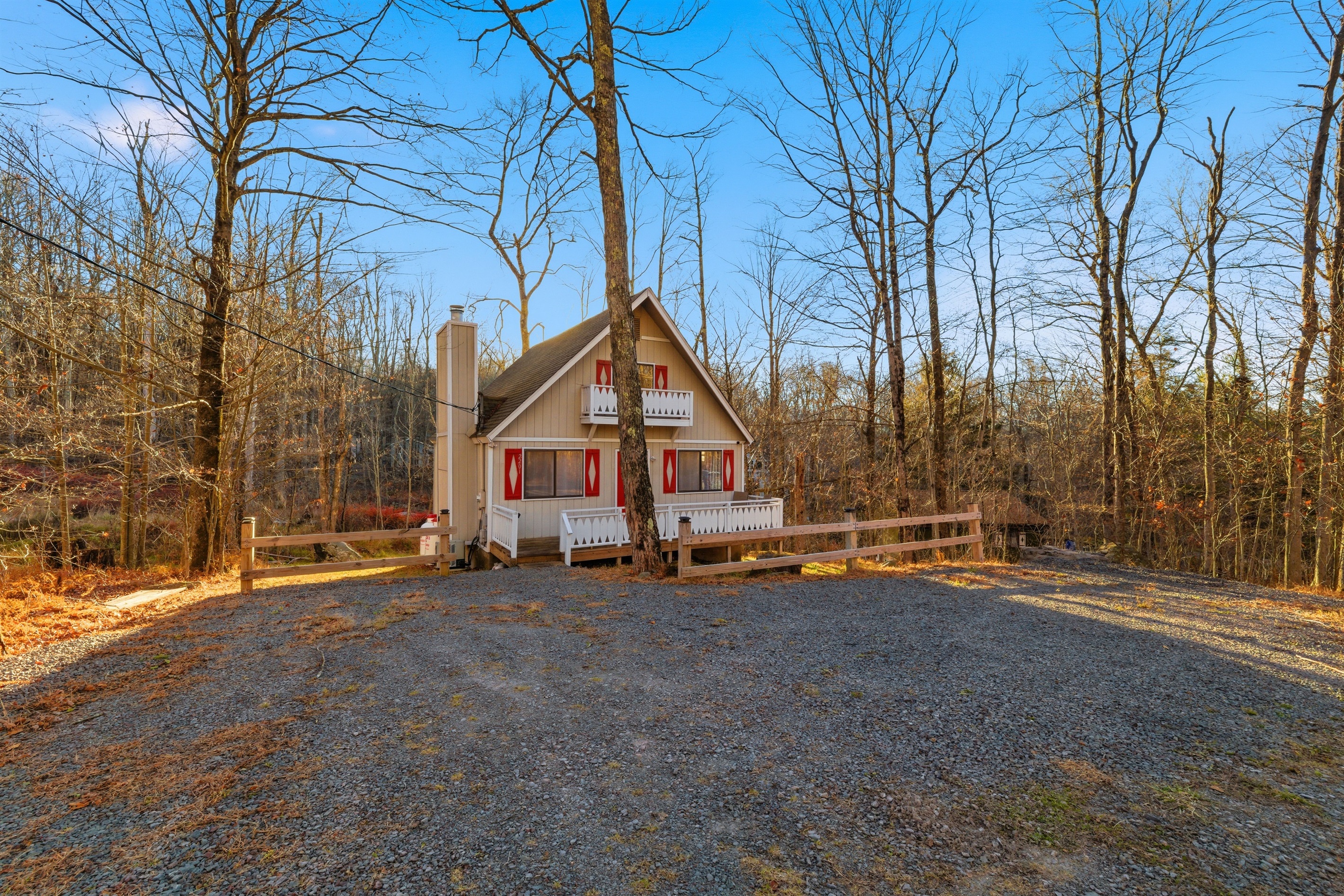 View of the home from the road
