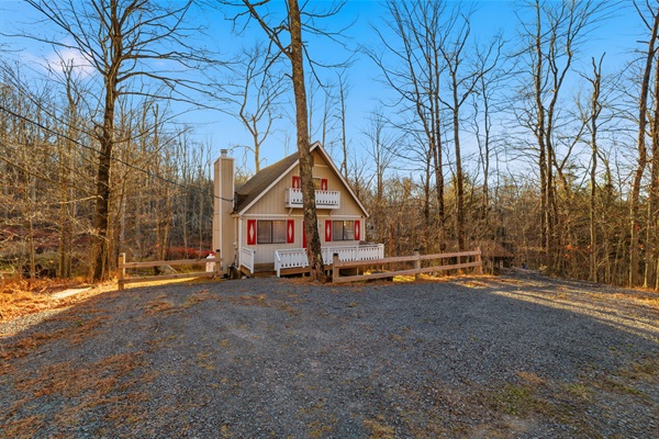 View of the home from the road