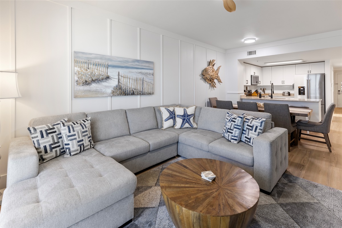 Gulf-Front Living Room