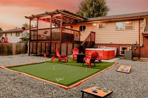 Swinging Fun with a View! – Tee off at our mini golf course and enjoy outdoor seating.