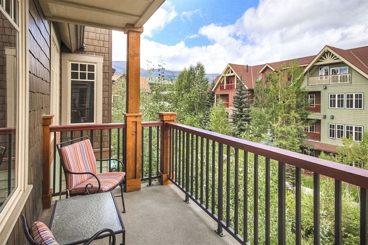 Views from the private balcony