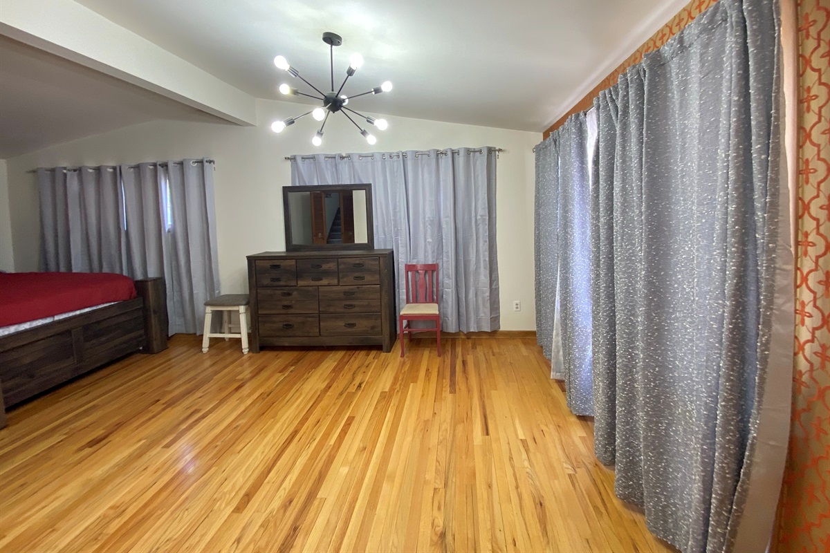 First Floor Open Living and Bedroom