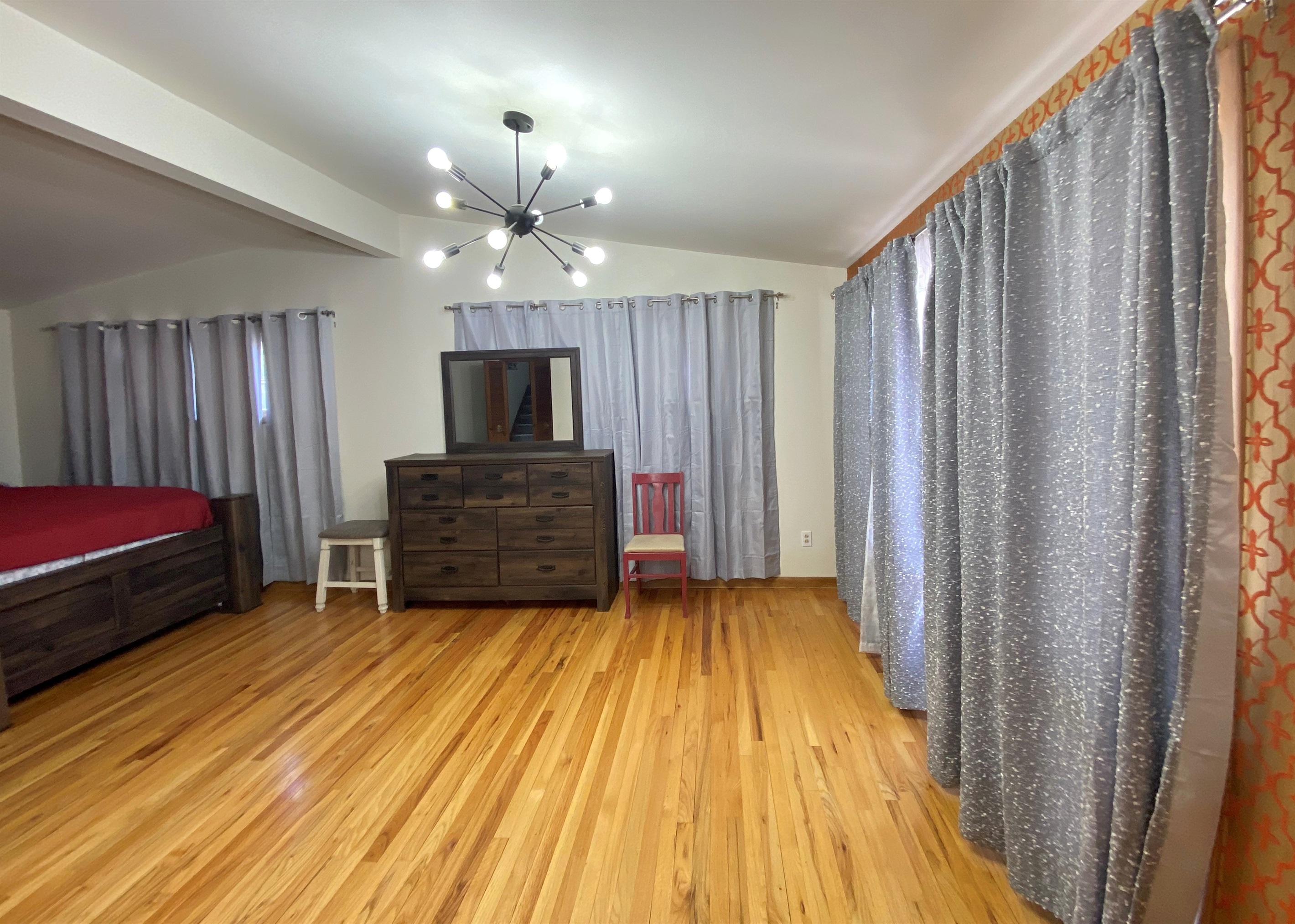 First Floor Open Living and Bedroom