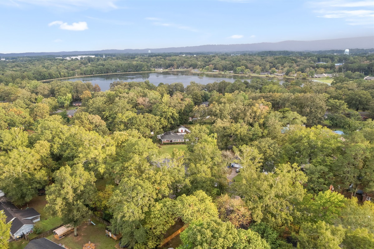 Aerial View of Lake Conasauga From The Cottage on Elliott
