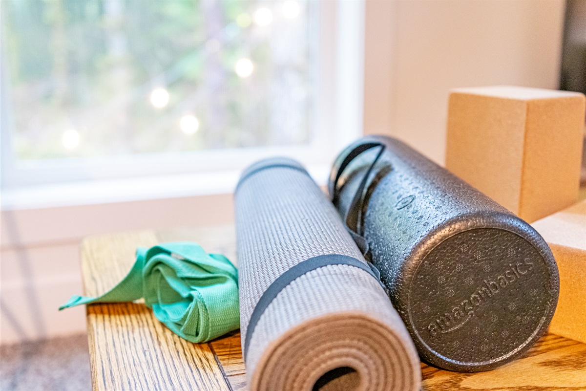 Yoga and stretching supplies