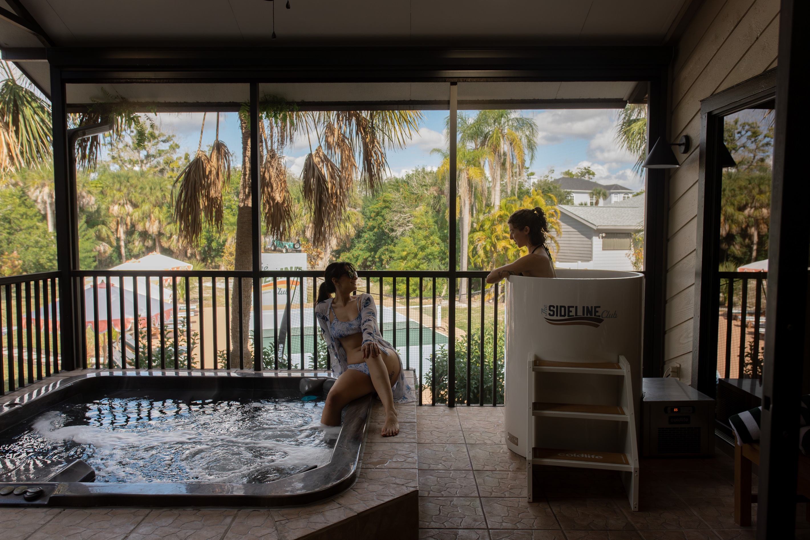 Move together.
Recover well.
Sip something good at golden hour.

Same space. Different kind of energy.