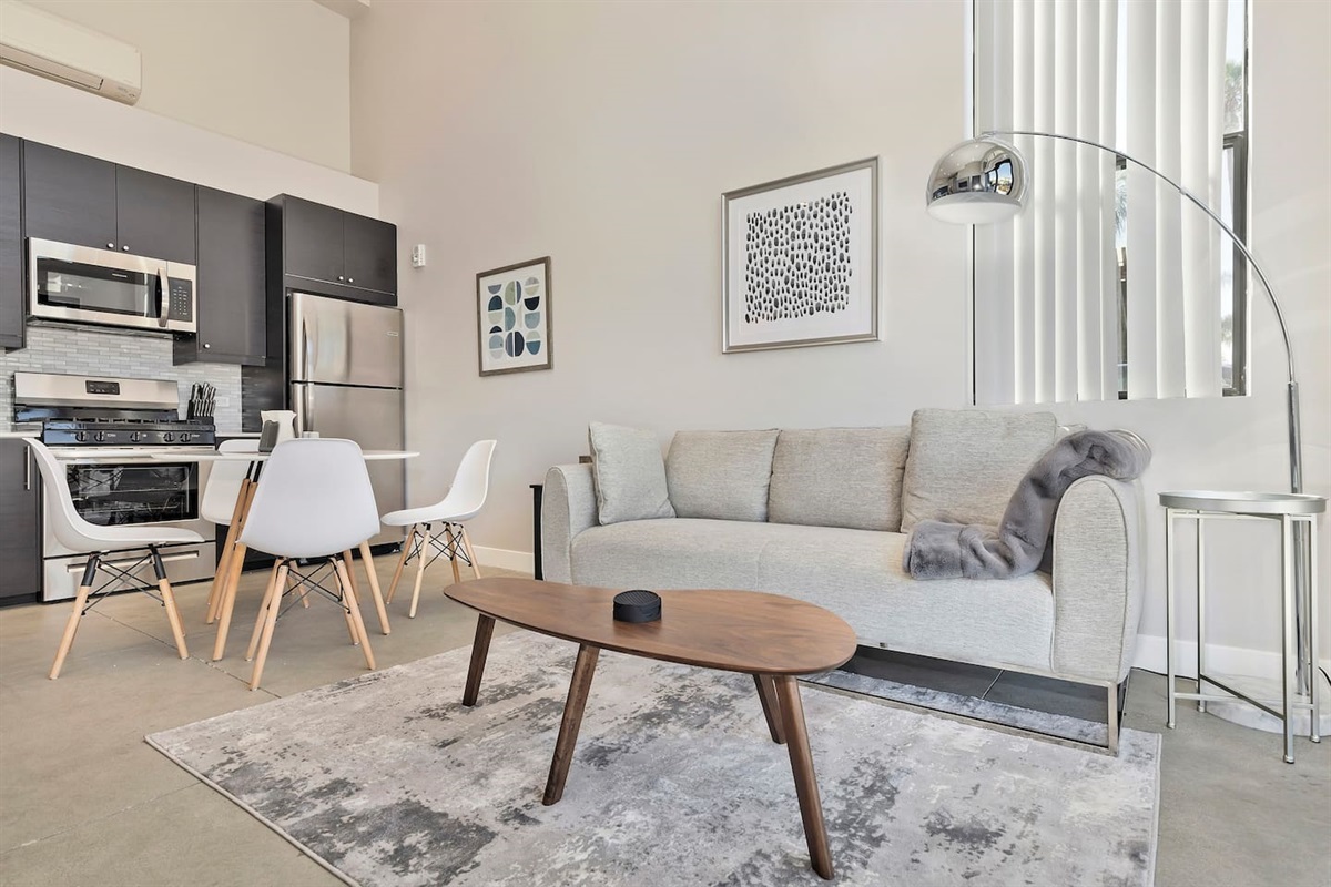 Relaxing Living room equipped with Smart TV