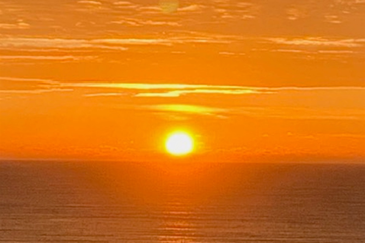 Sunrise from balcony