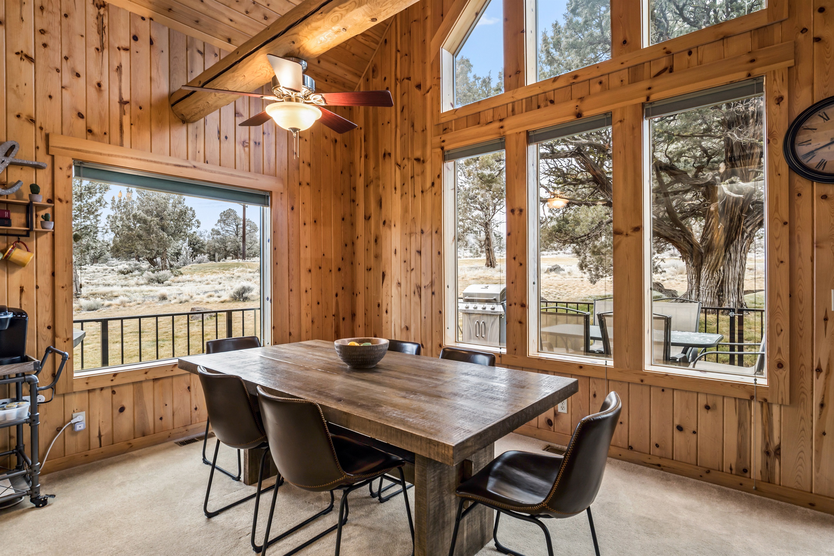 Dining table with a view