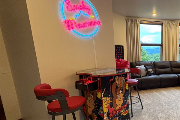 The Game Room with Custom Neon Sign
