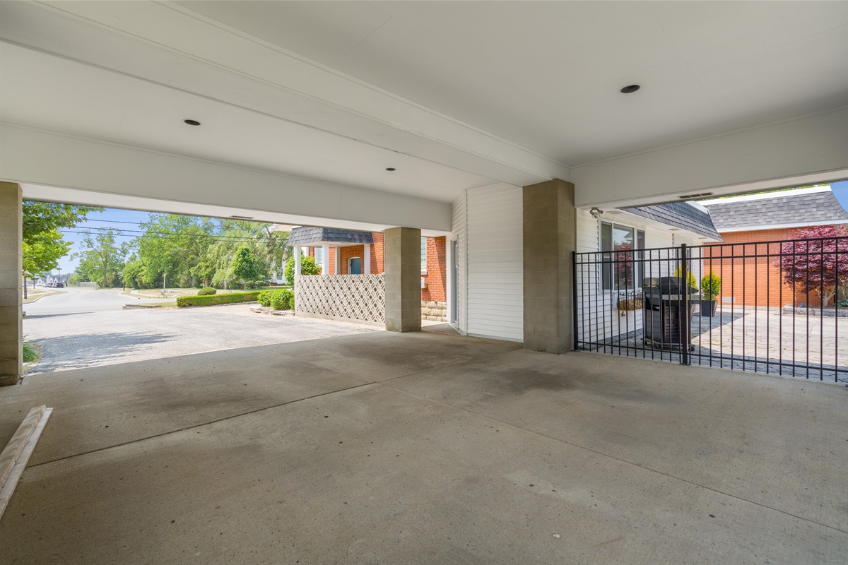 Carport for parking two cars