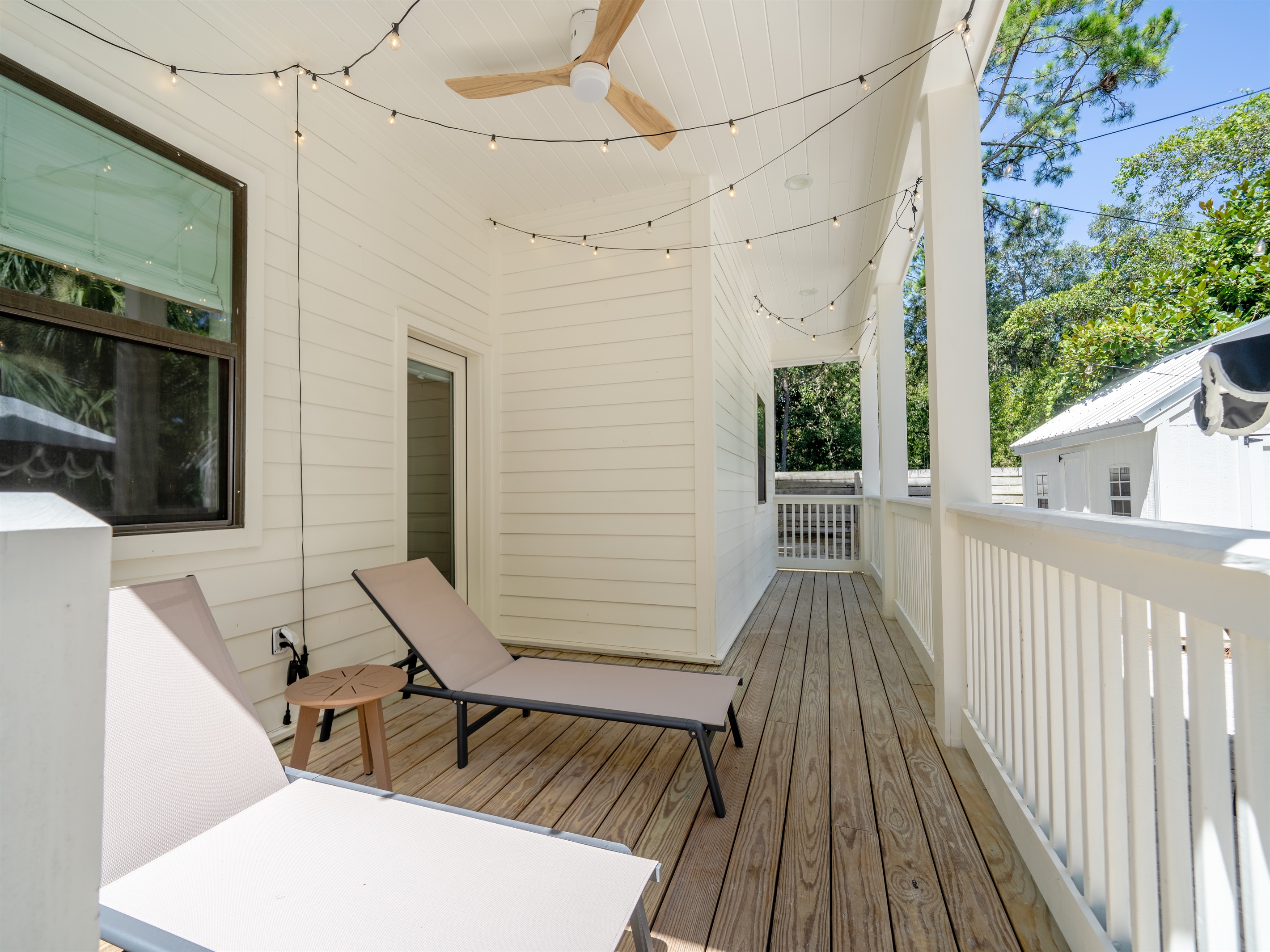 Two loungers on the deck - relax and soak up the sunshine!