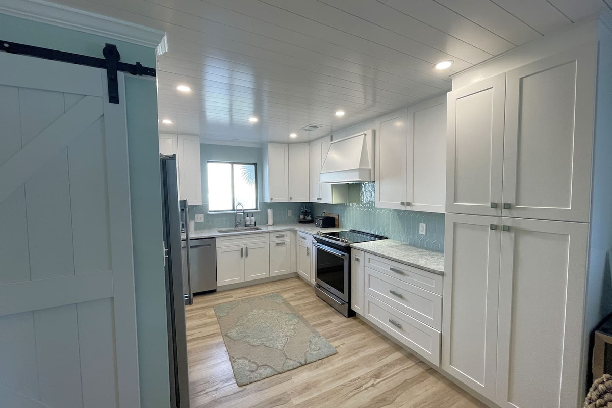Stock your kitchen pantry on day one and cook every meal you want &mdash; your storage space holds everything a week-long group needs.