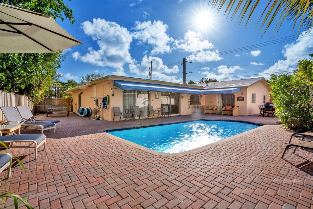 huge patio area!