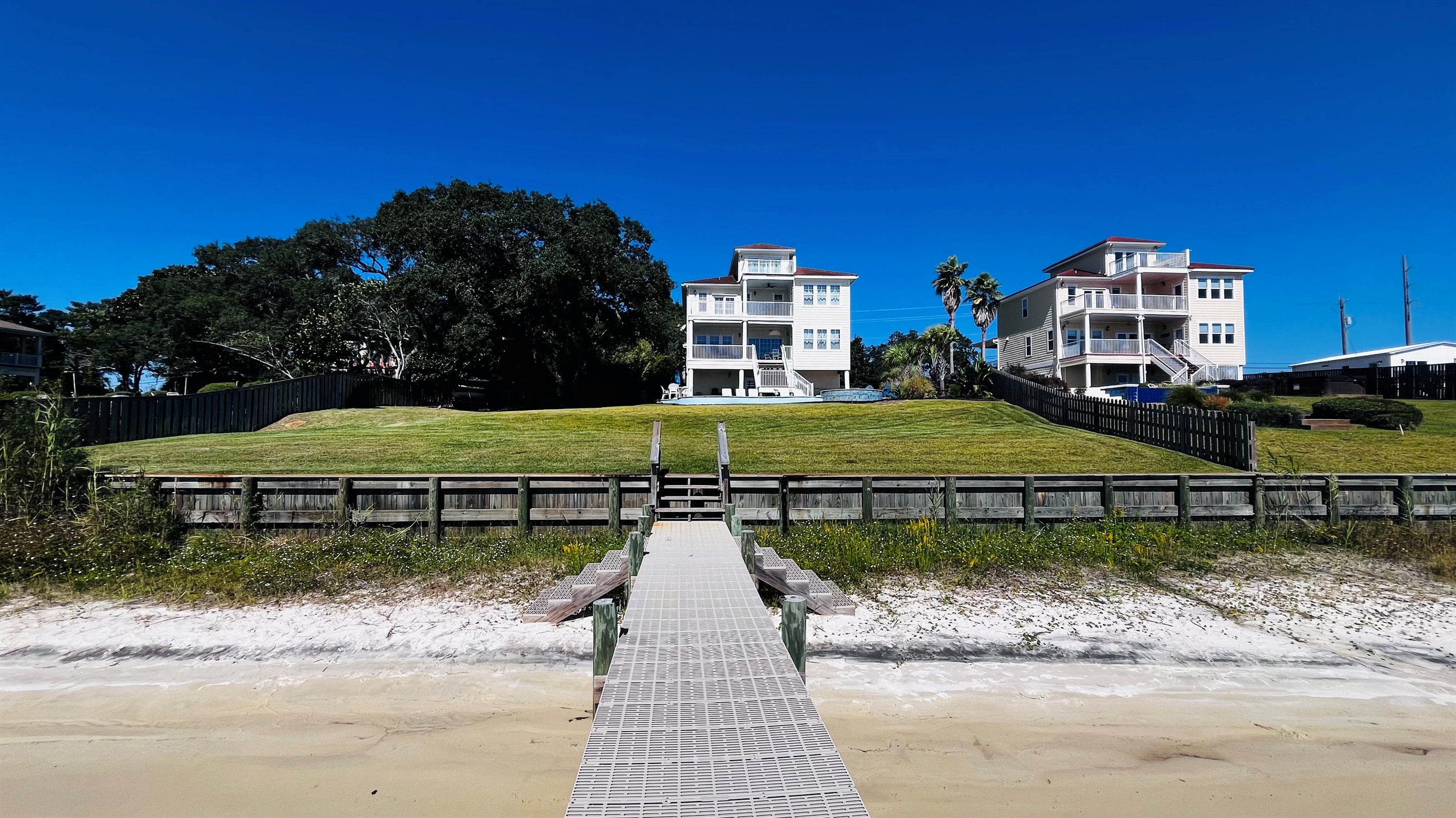 Looking back at house from dock.
