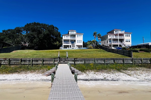 Looking back at house from dock.