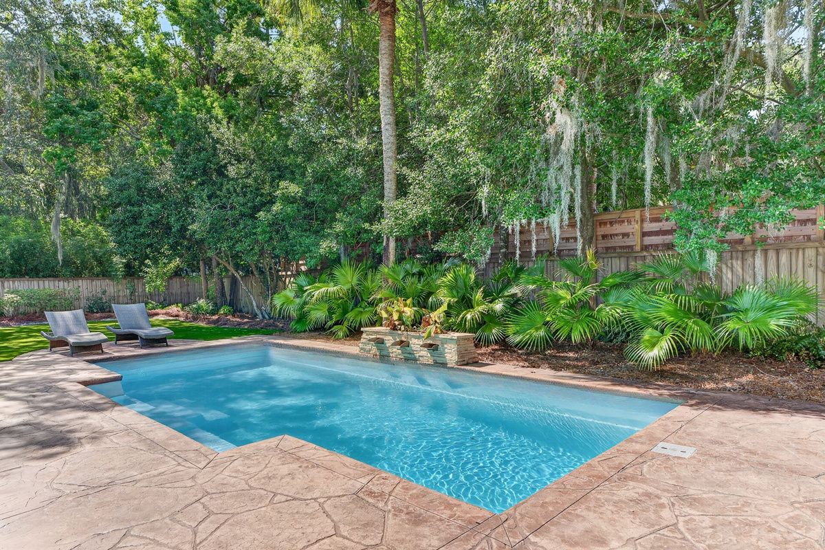 Private Pool | IOP Poolside Paradise | 112 Sparrow Drive | Isle of Palms, SC | IOP Escapes