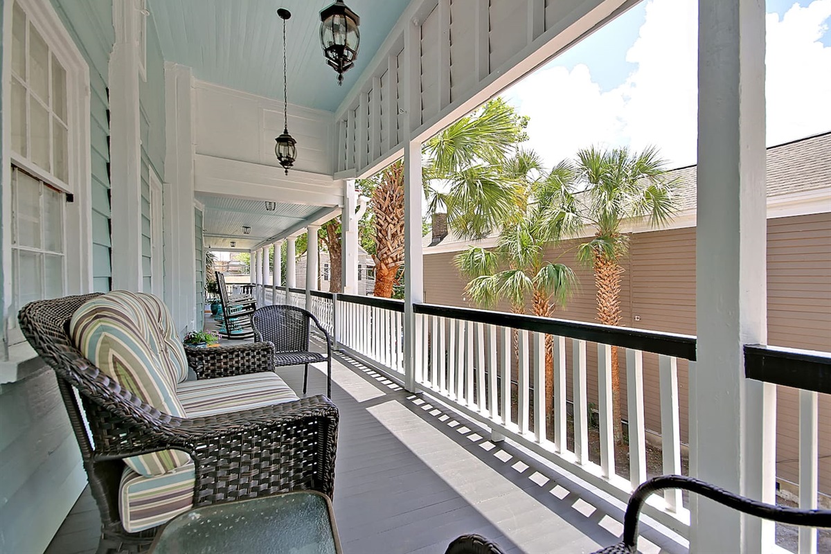 Another comfortable spot on the spacious porch