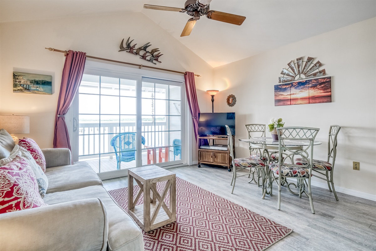 View from Kitchen into living space