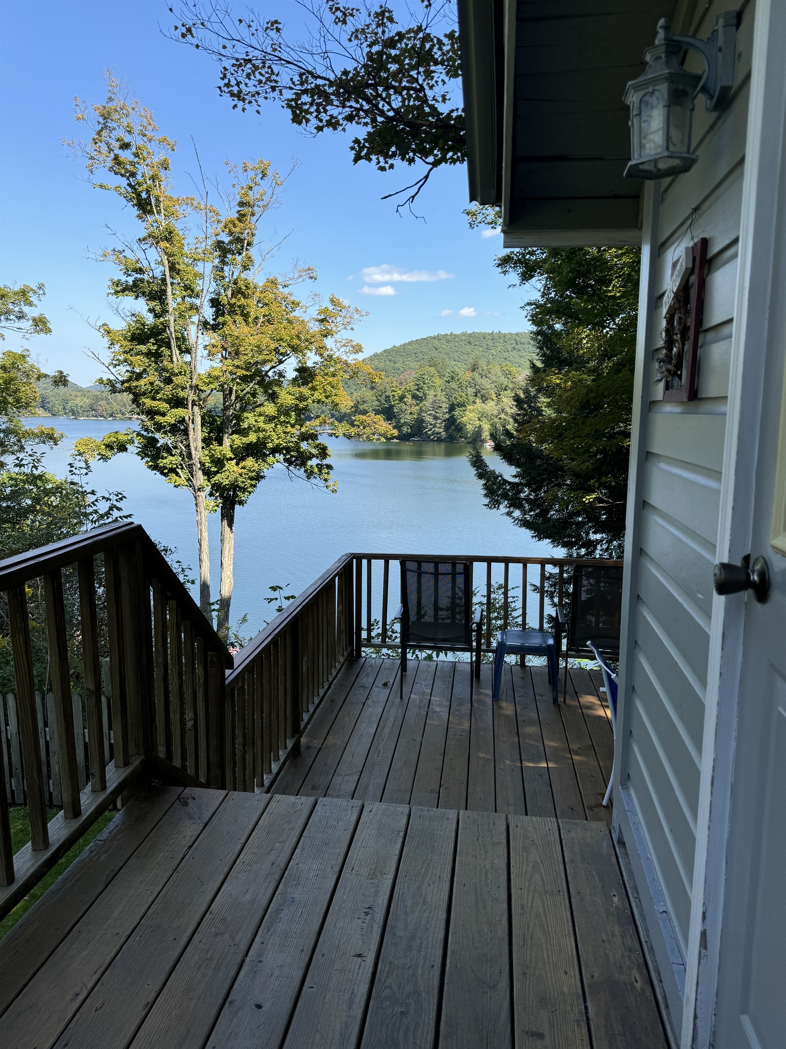 Steps leading to back deck