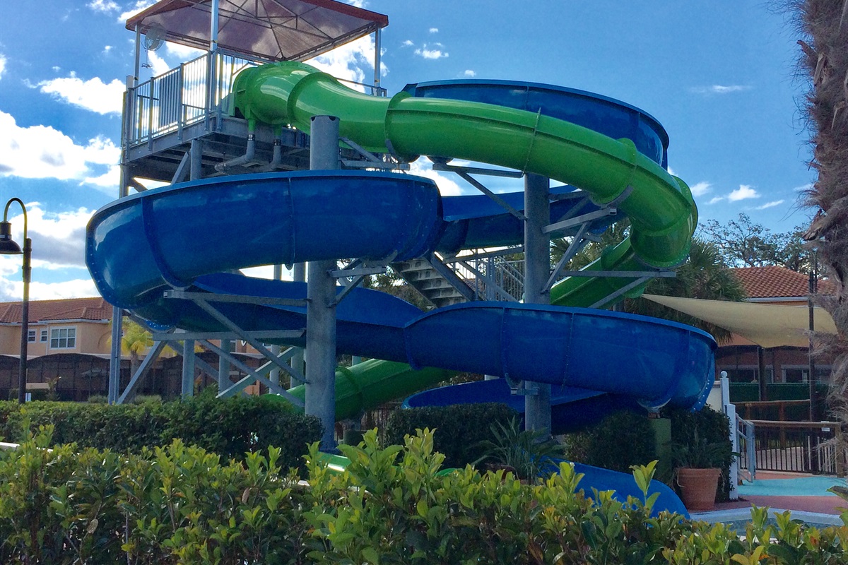 Your choice of water slides..fast or slow