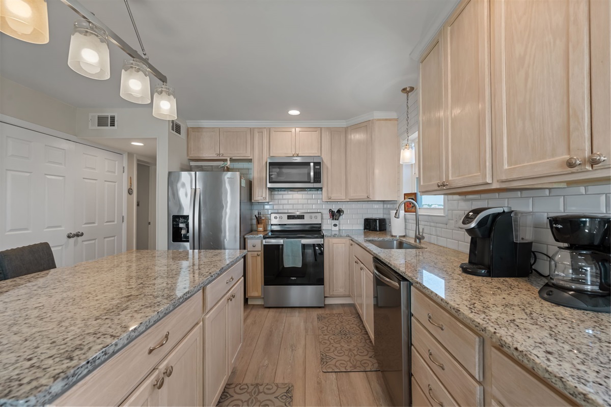 Complete kitchen setup perfect for home cooking