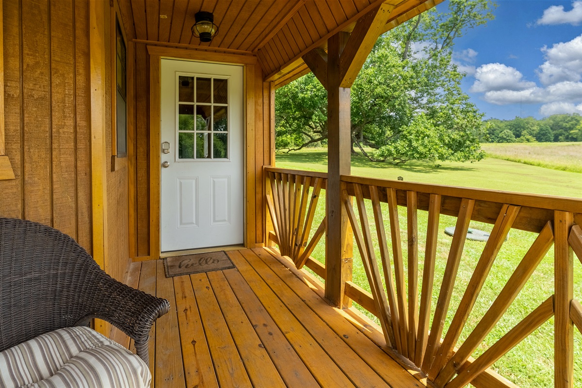 Entrance to the cabin