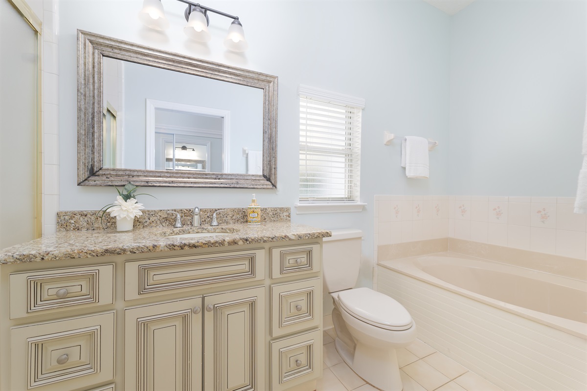 Primary ensuite with modern finishes