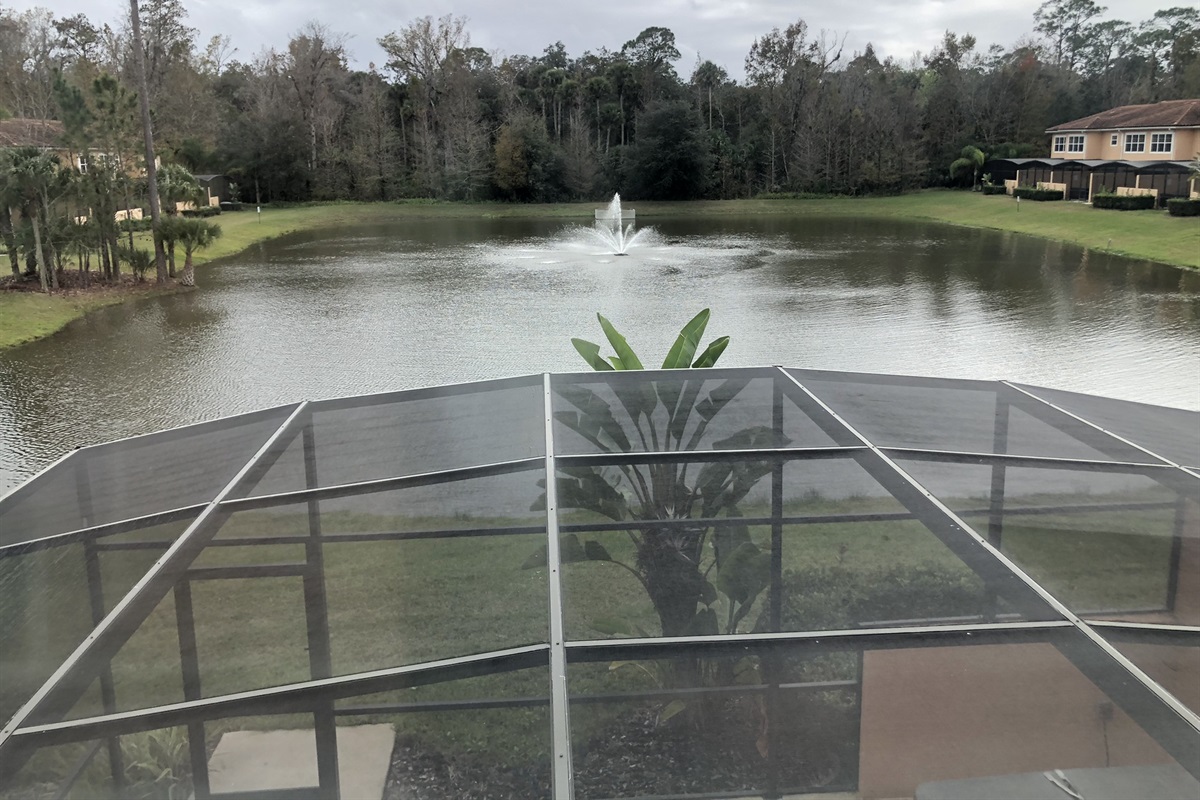 Water views from the second floor,