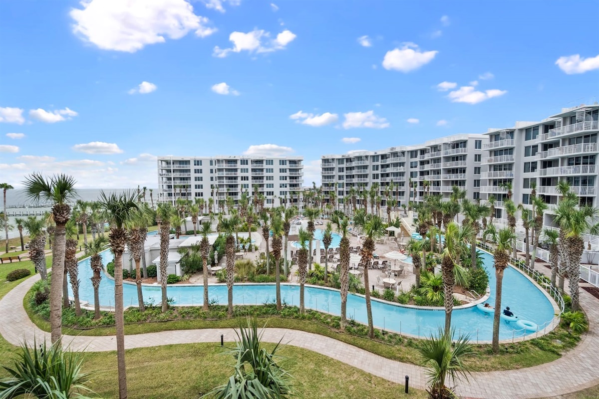 Balcony View of lazy river