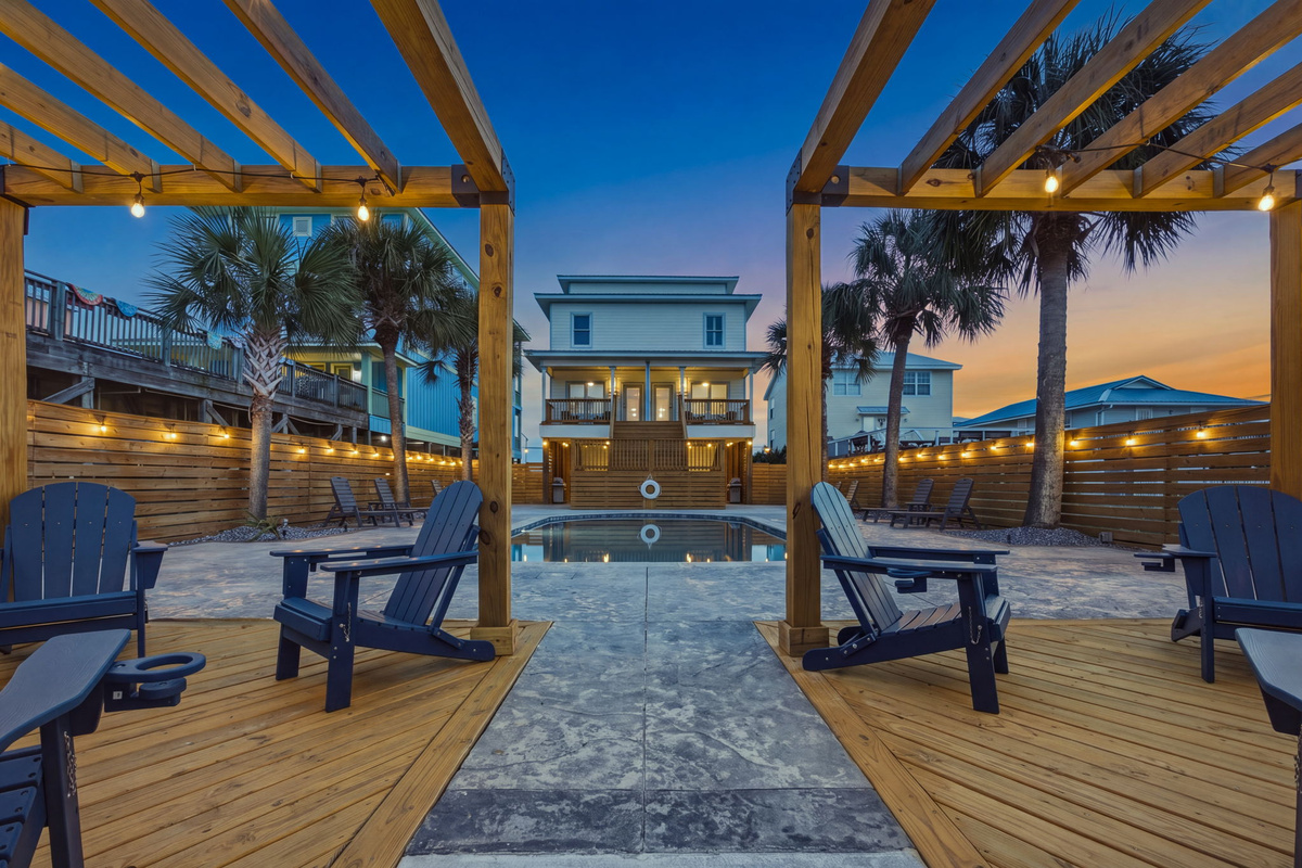 A perfect gathering spot for relaxed outdoor evenings.
