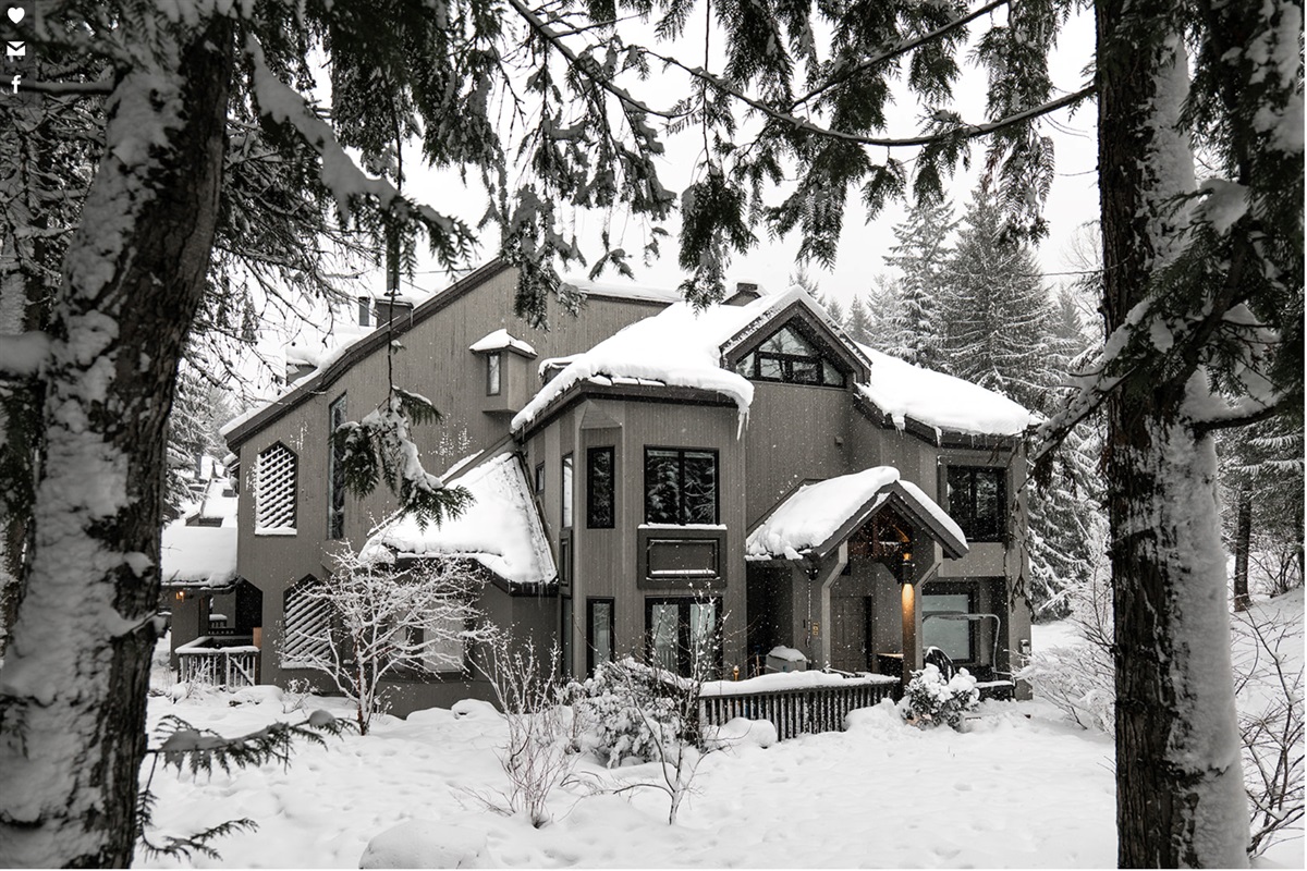 Tucked away amongst the trees, nestled beside a glacial fed creek, seems remote but just steps from the heartbeat of Whistler Village.