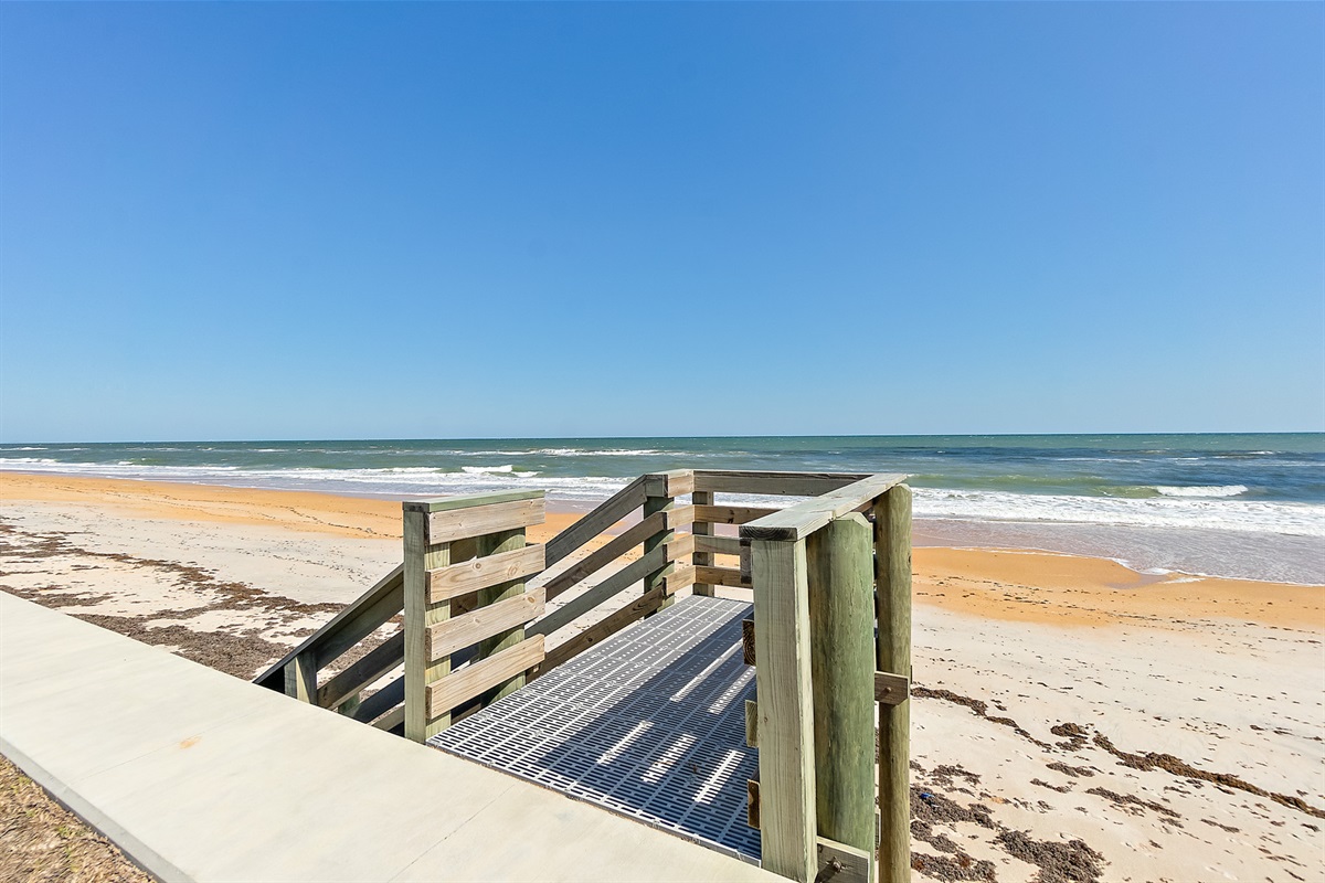 Direct beach path just steps from the house