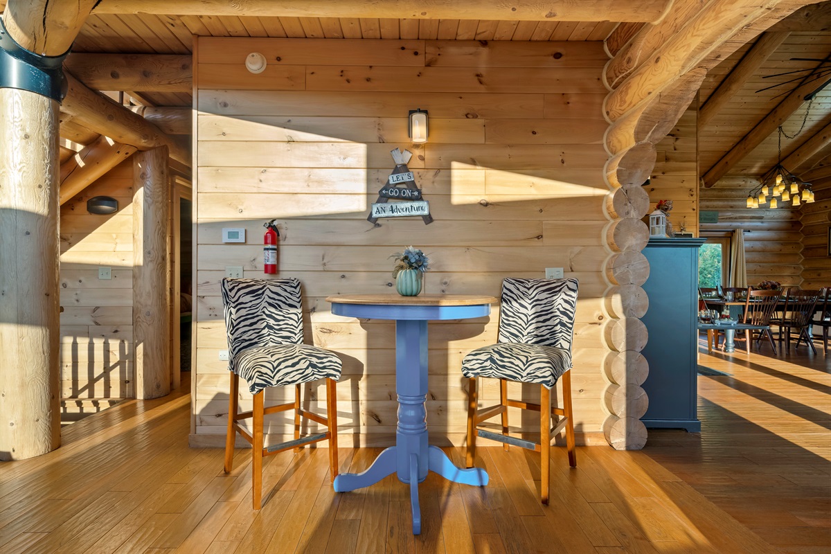 Relax and soak in the beauty of a mountain sunset.