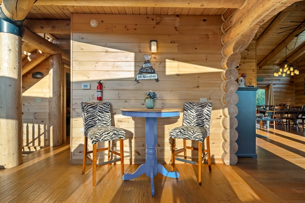 Relax and soak in the beauty of a mountain sunset.