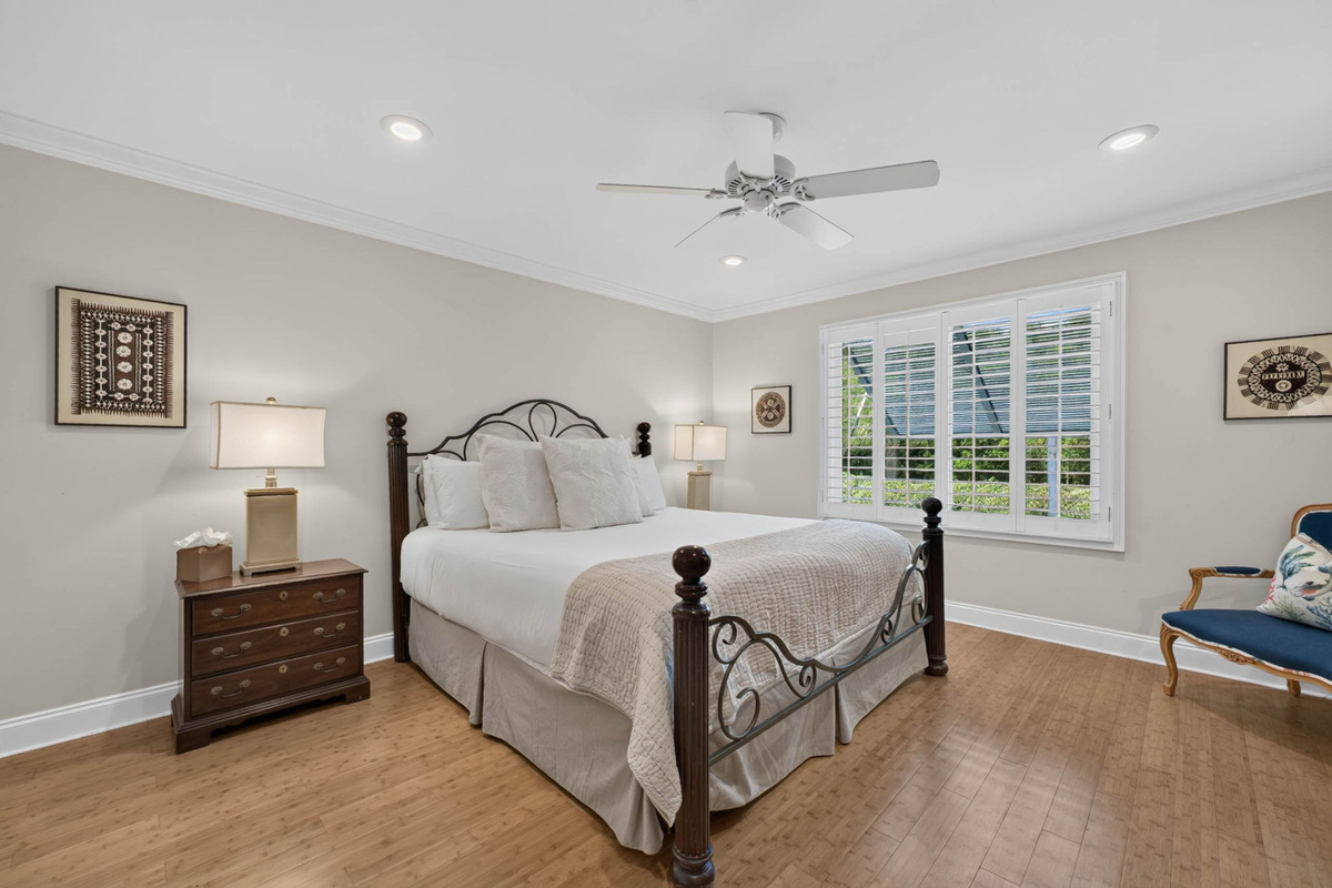 Bedroom 1: King Bed with hall bathroom | Oceans 22 | 22 Beach Club Villas, Wild Dunes | IOP Escapes