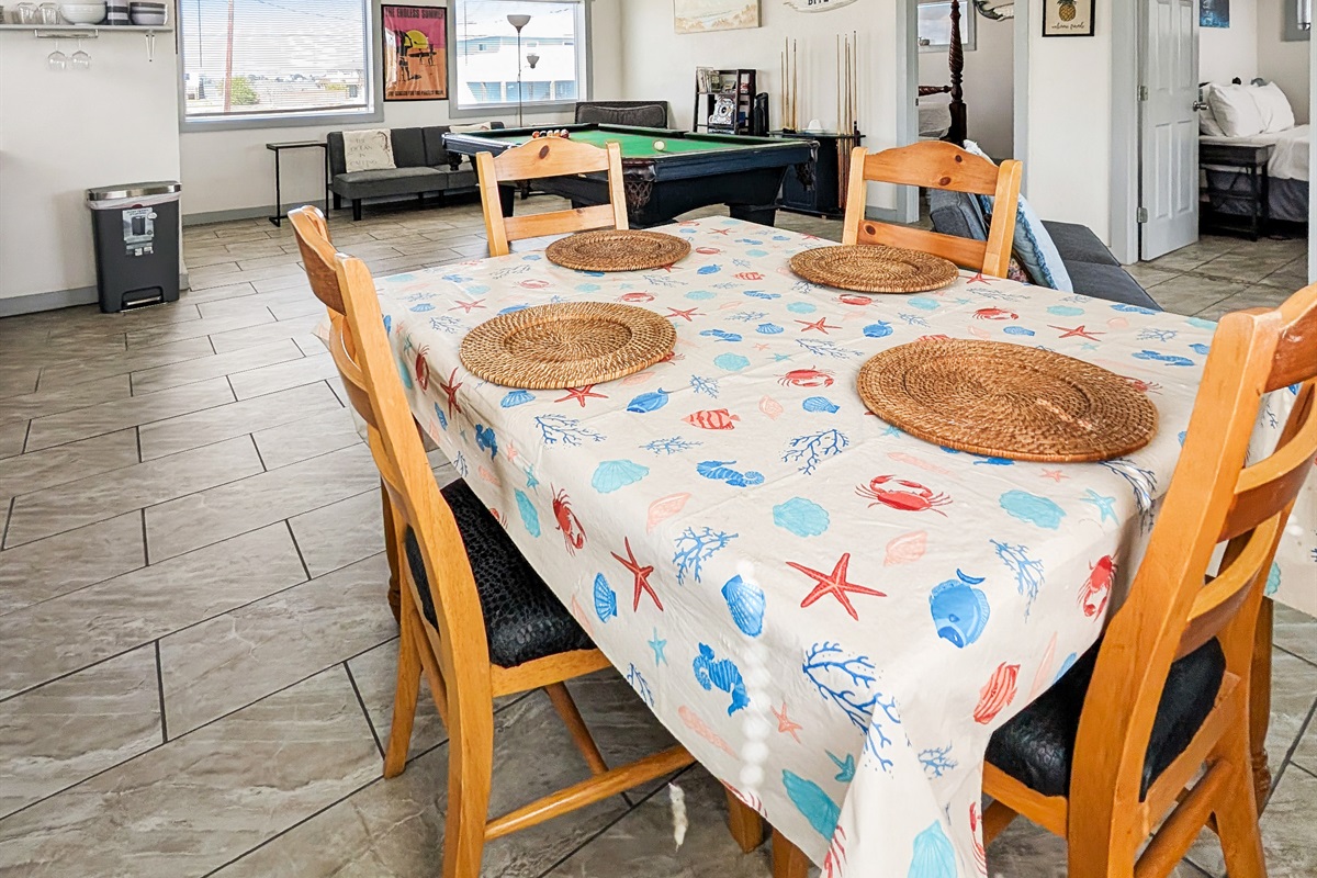 Open concept lets everyone join the fun!