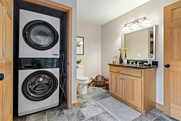 This in-unit washer and dryer are here to make your stay even more convenient.