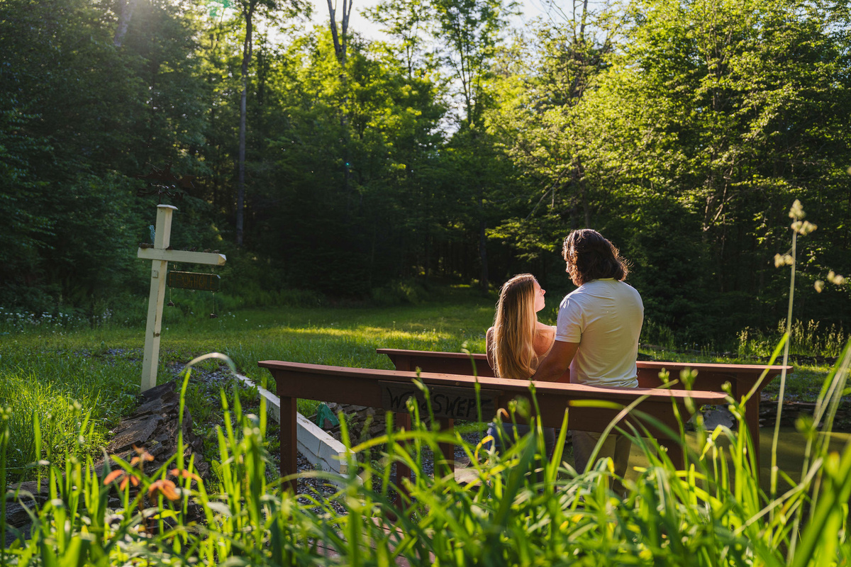 👫 A quiet bridge in the woods — find your own little corner of the property.
