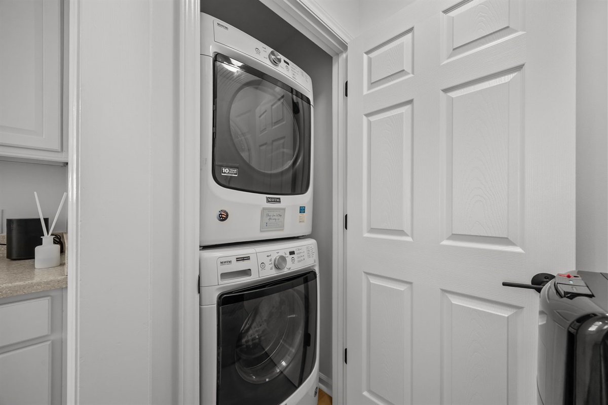 In-unit washer and dryer for convenient laundry during longer stays