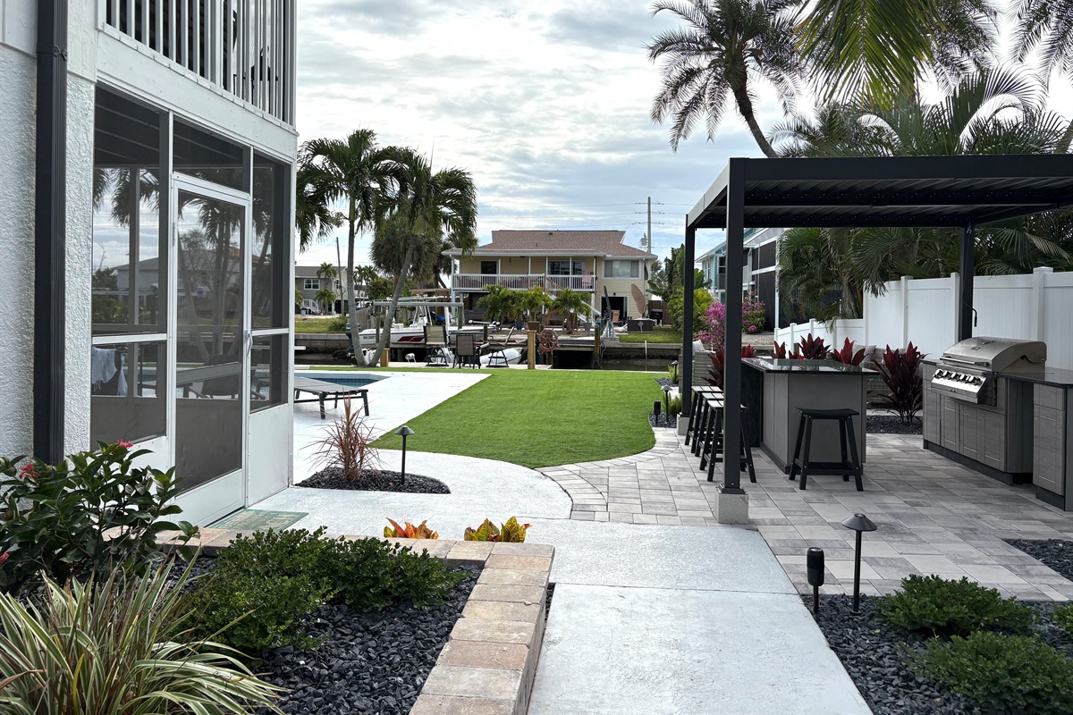 View from front of Villa gate